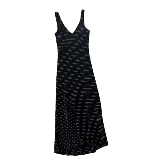 Zara satin polka dot midi length slip dress - Picture 2 of 7
